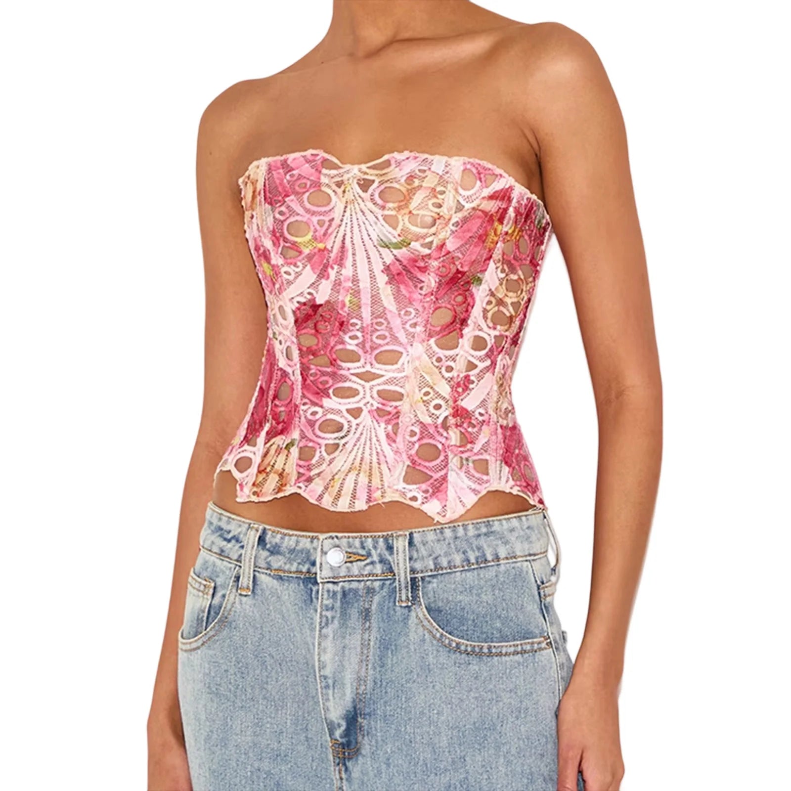 Sexy Lace-Up Backless Bandeau