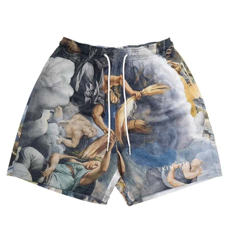 Embroidery gym shorts