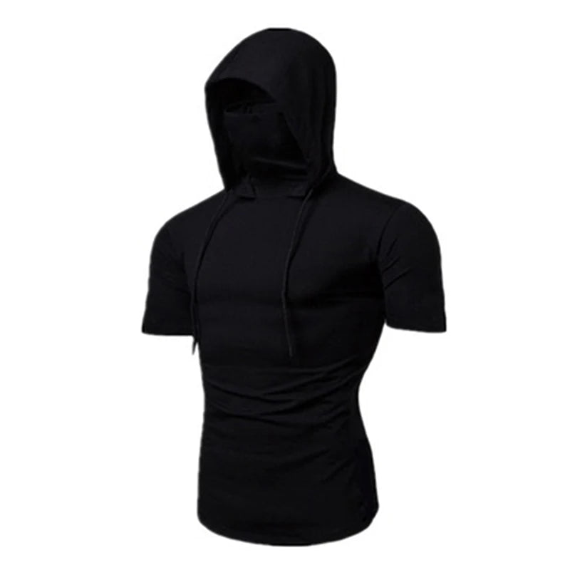 Mens Gym Thin masked Hoodie