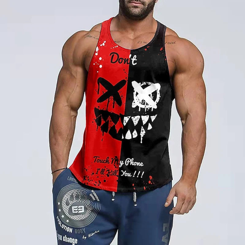 2024 New Men's Sleeveless Vest T-Shirt