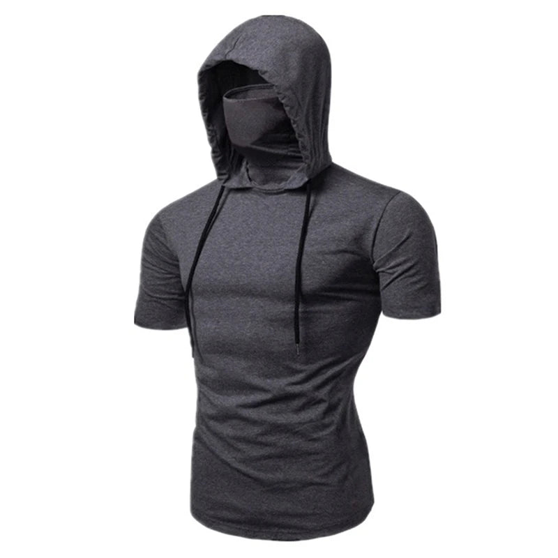 Mens Gym Thin masked Hoodie