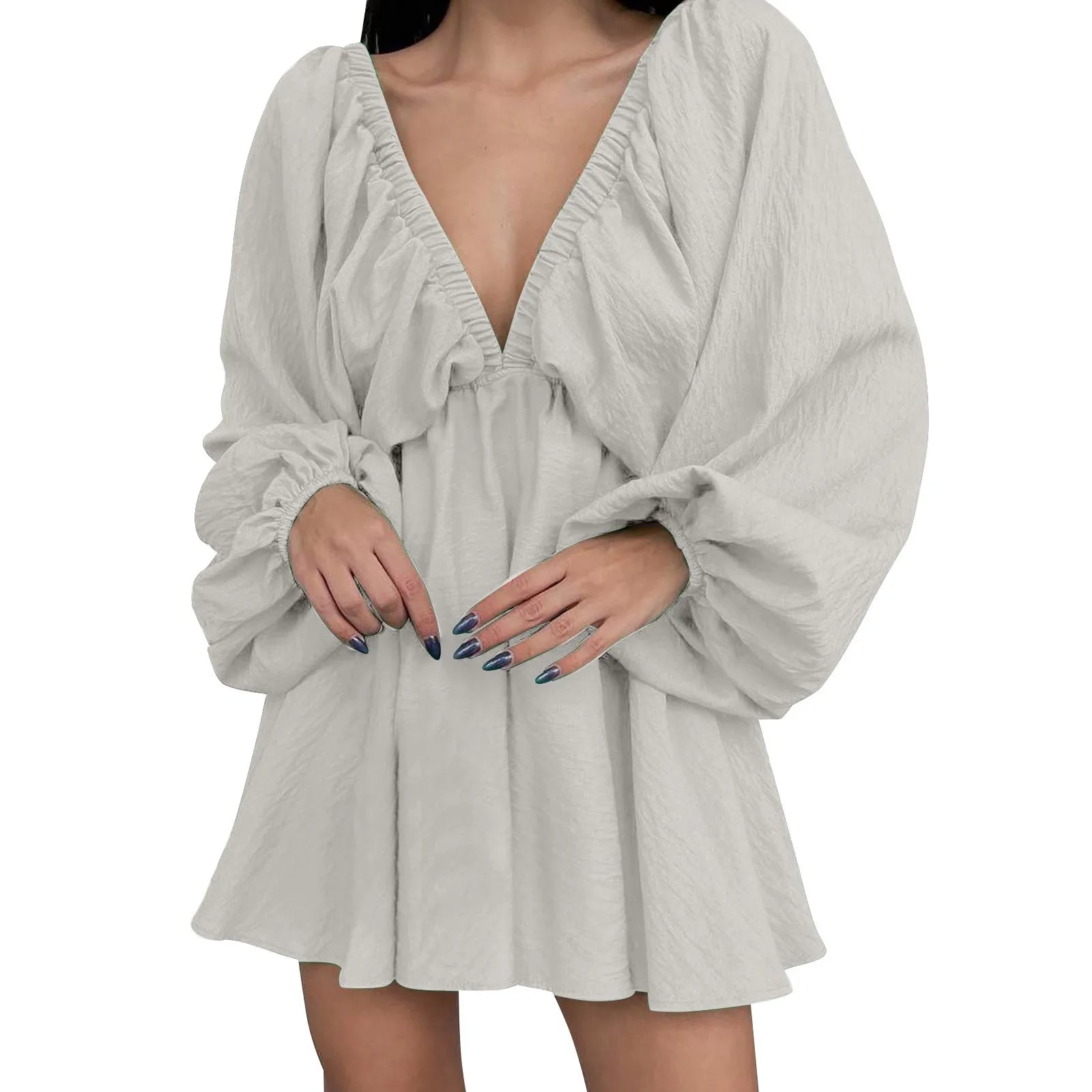 Deep V Neck Dress
