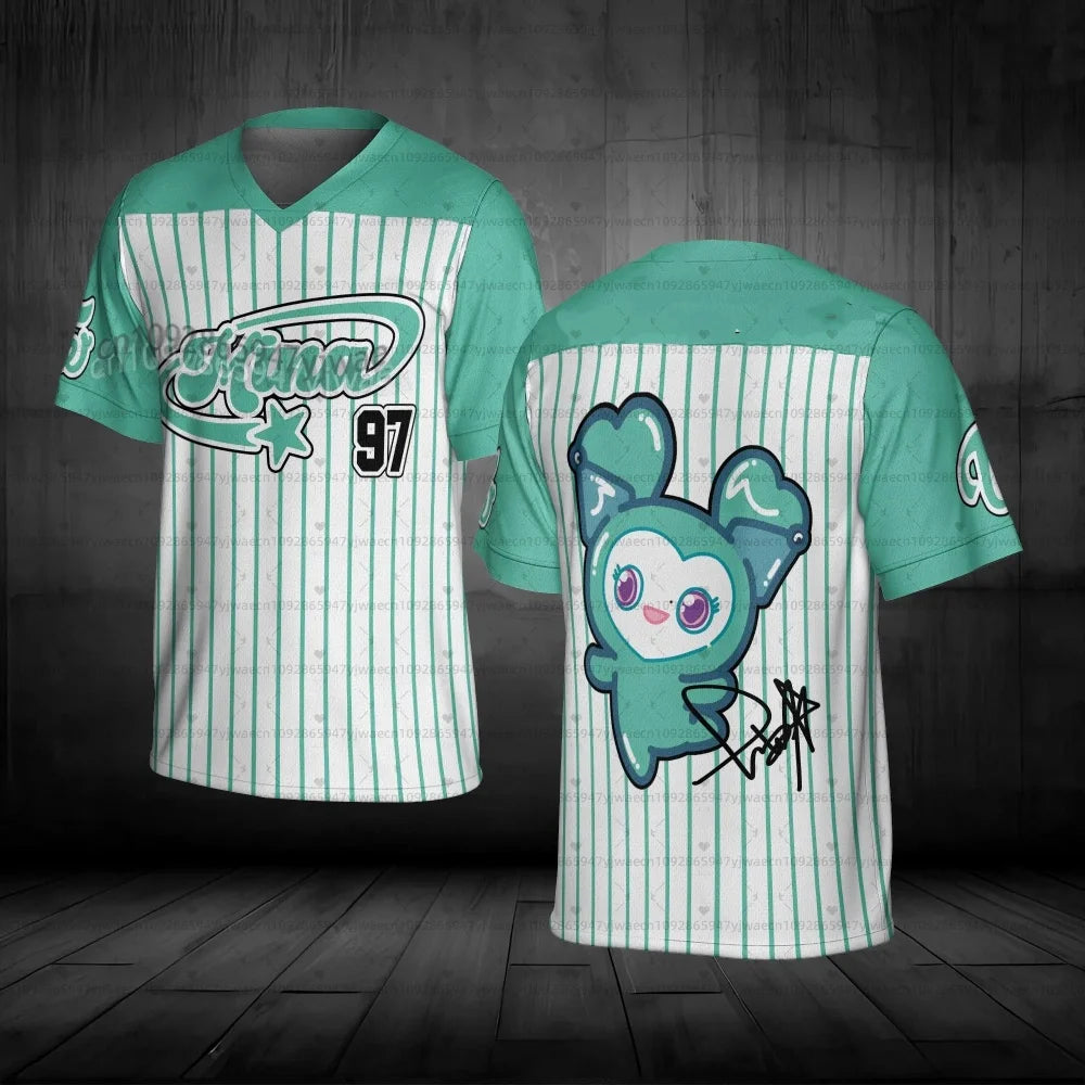 Jihyo fans TWICE Kpop Unisex Football Jersey t-shirt