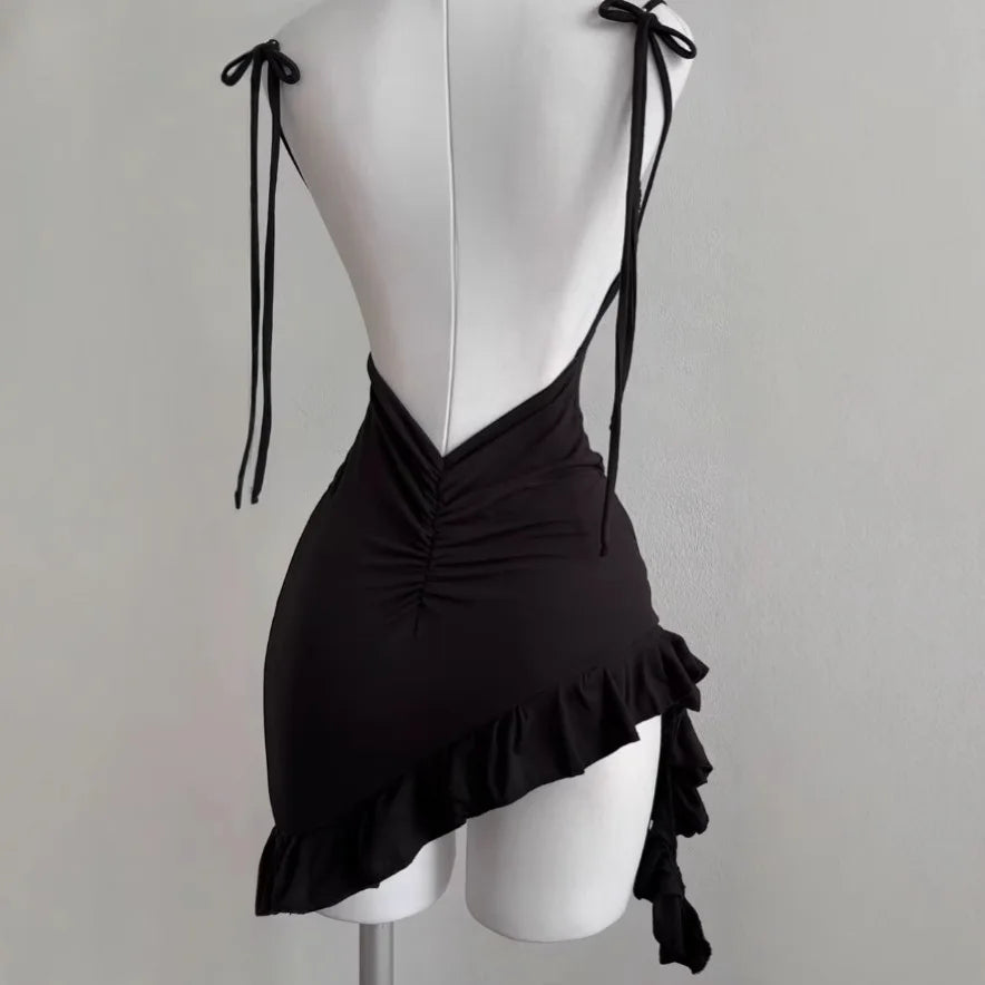 2026 Sexy Sleeveless Backless Mini party dress