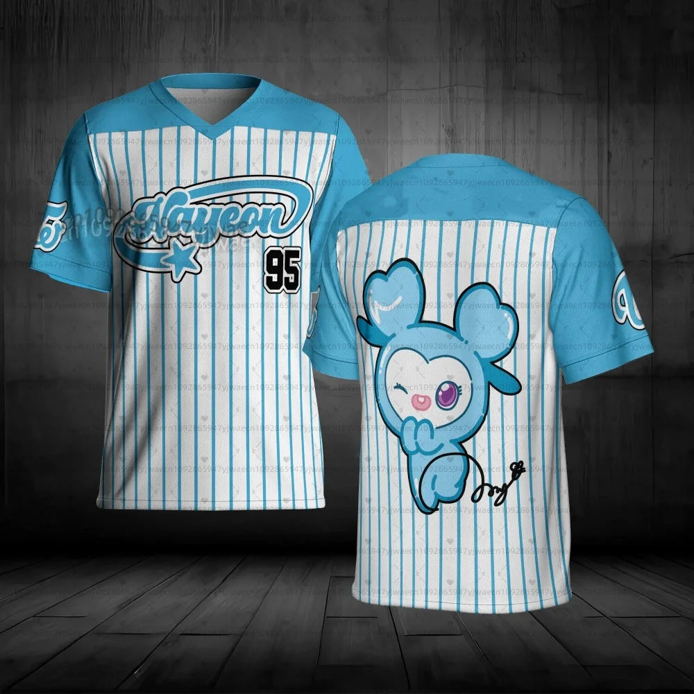 Jihyo fans TWICE Kpop Unisex Football Jersey t-shirt