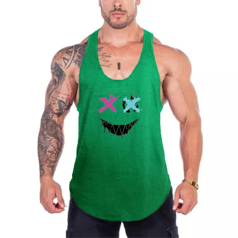 2024 New Men's Sleeveless Vest T-Shirt